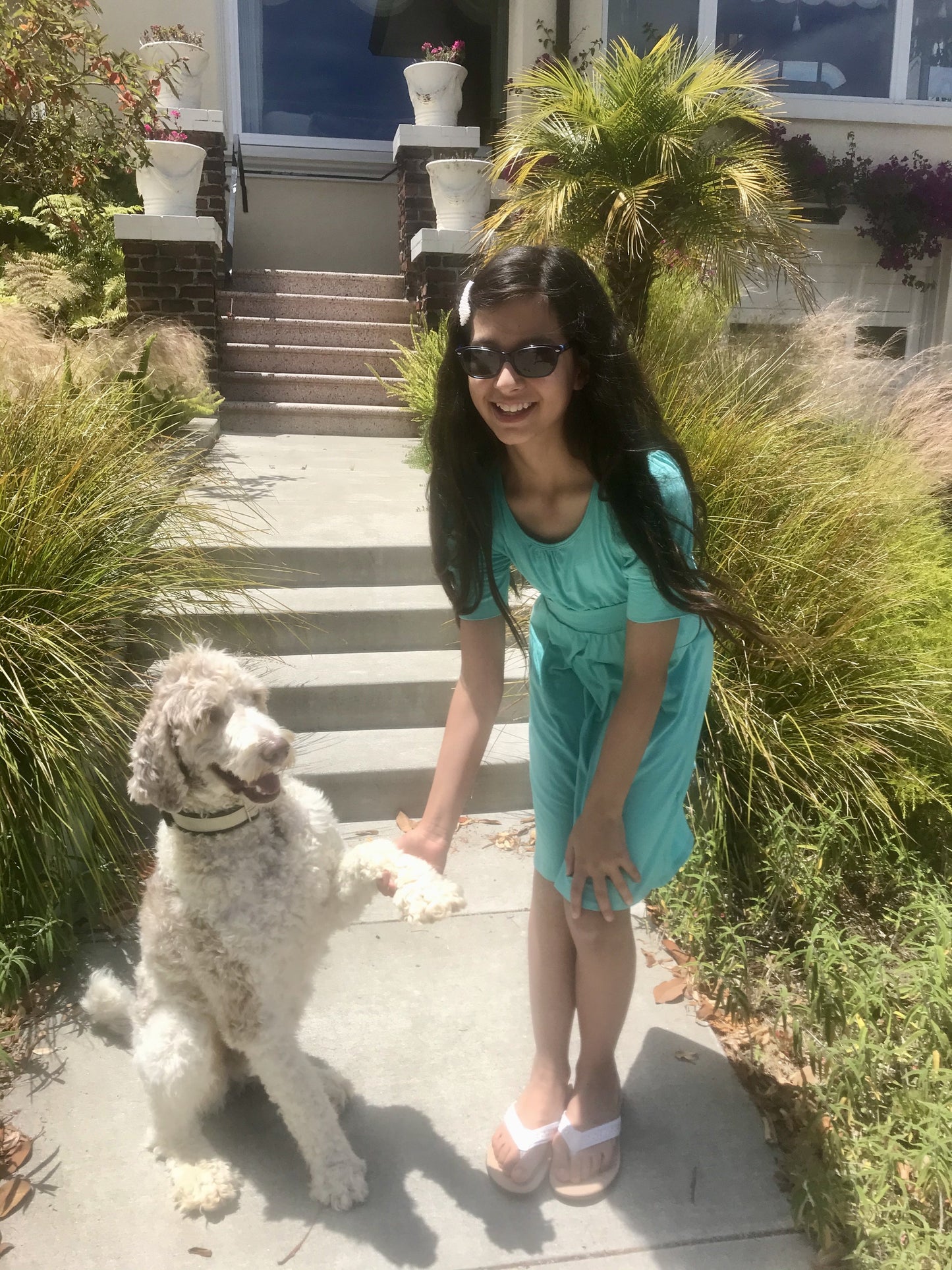 Gigi Midi Dress in Aqua