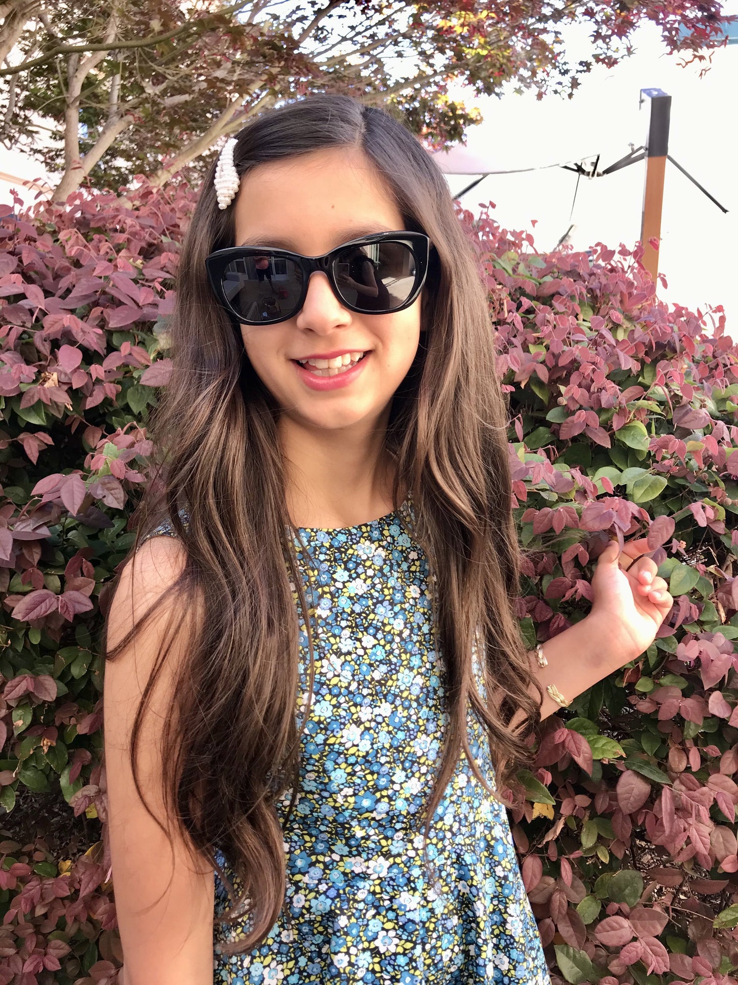 Jackie Dress in Blue Flowers