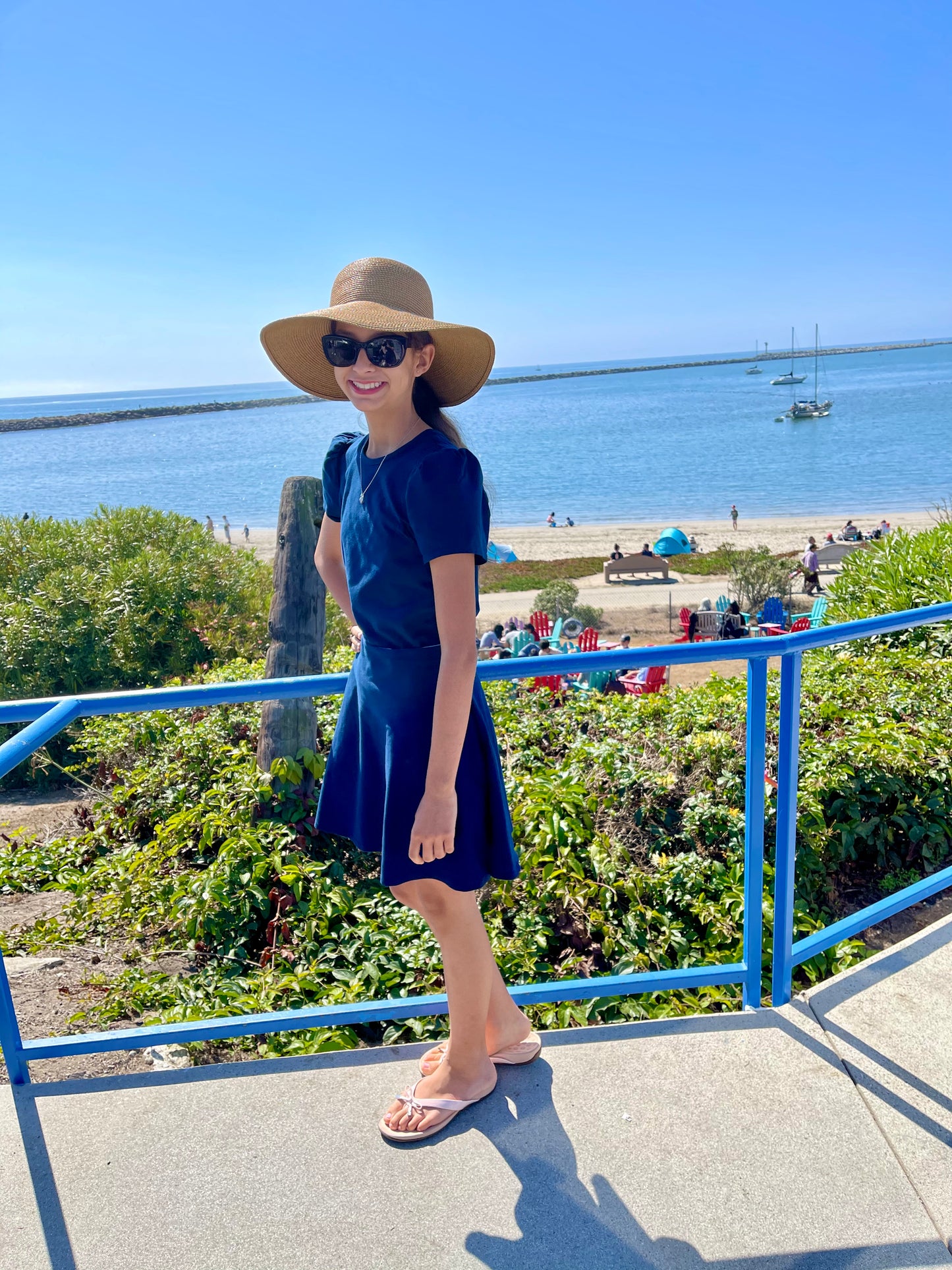 Charlotte Girl's Skirt in Blue