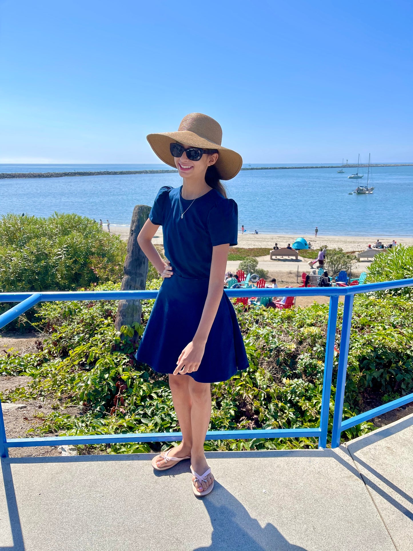 Charlotte Girl's Skirt in Blue