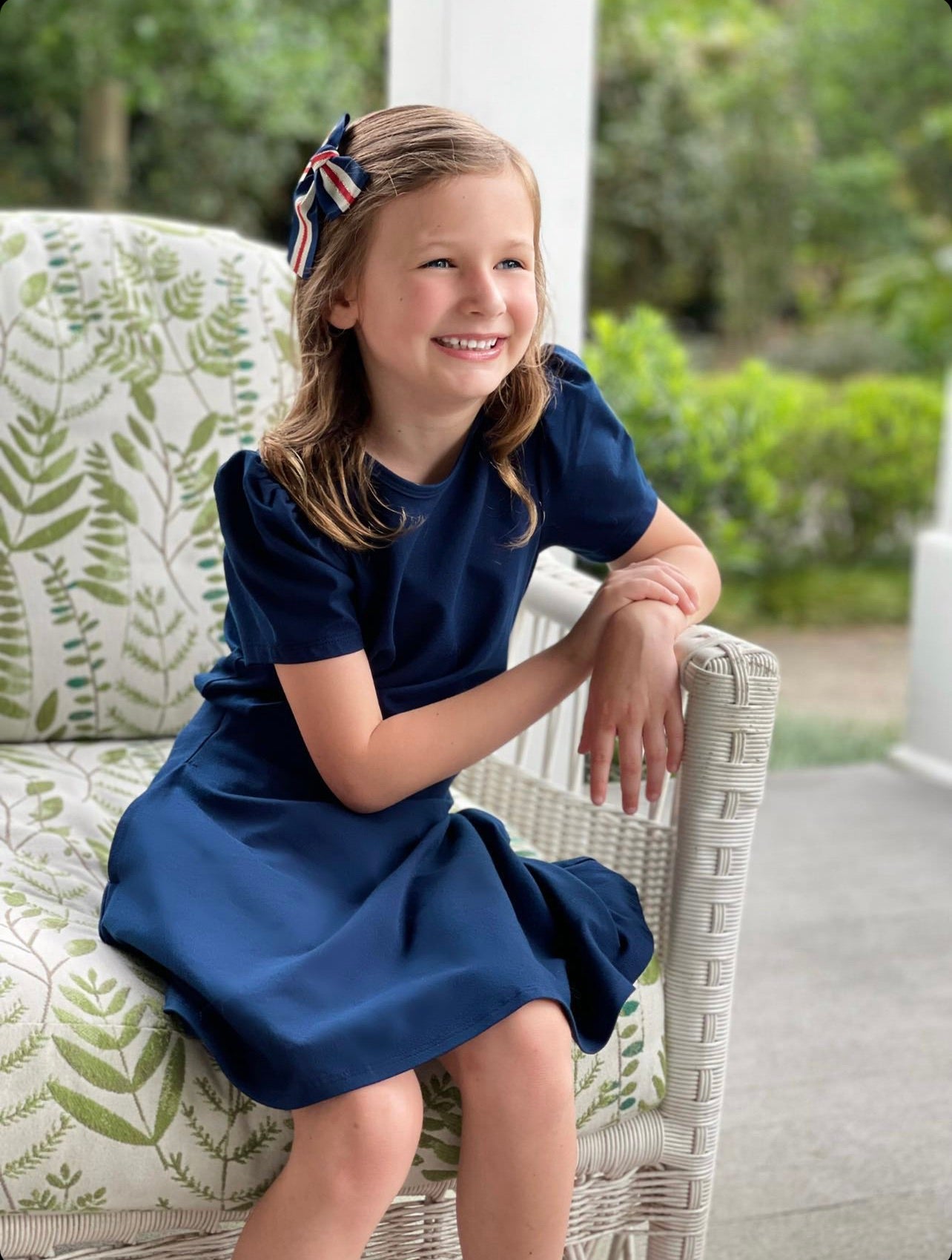 Charlotte Girl's Skirt in Blue