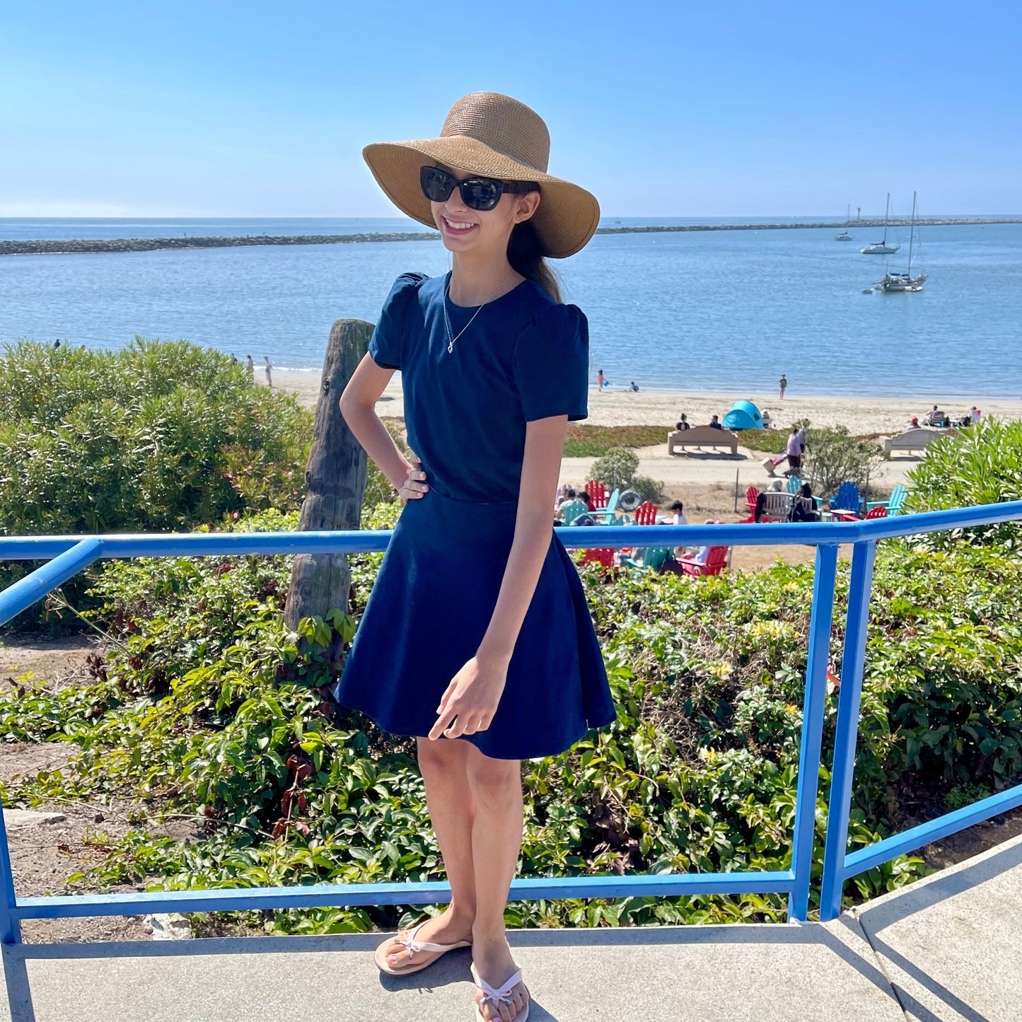 Charlotte Girl's Skirt in Blue