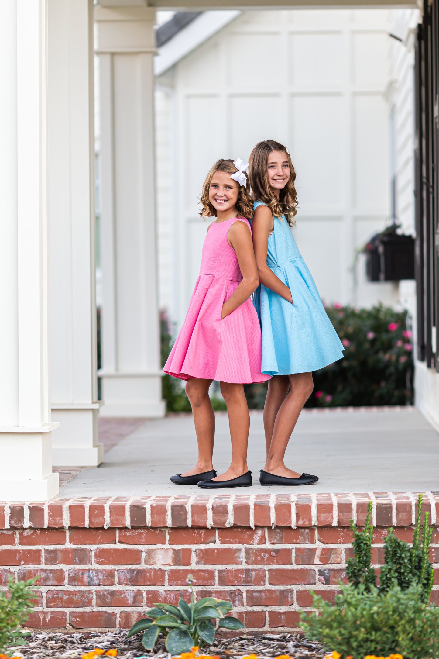 Caroline Dress in Coral