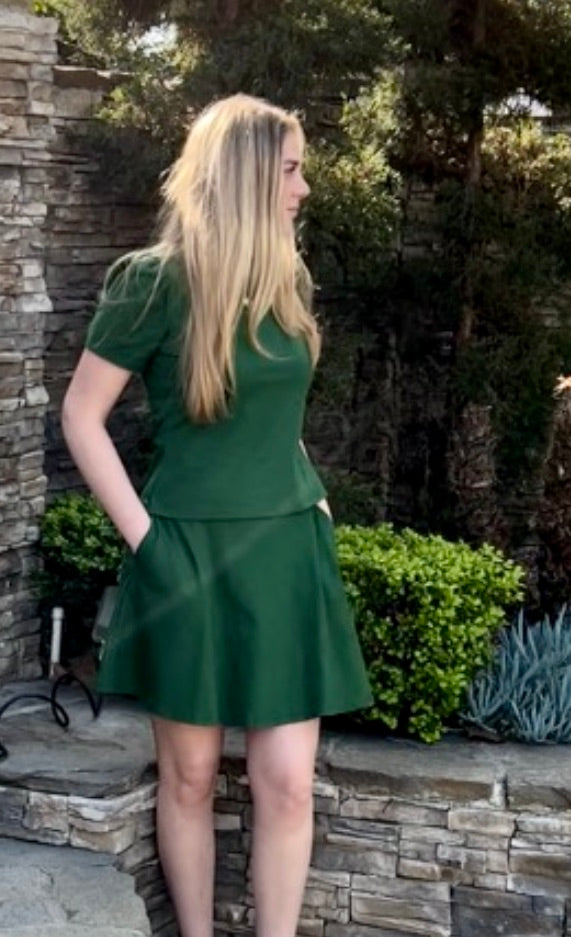 Charlotte Girl's Skirt in Green