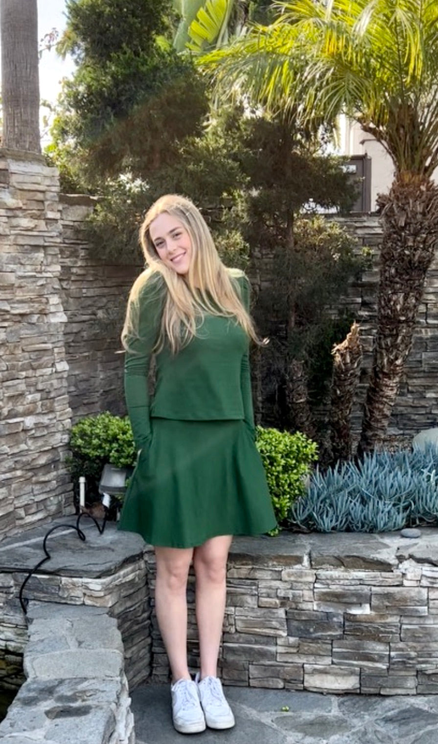 Charlotte Girl's Skirt in Green